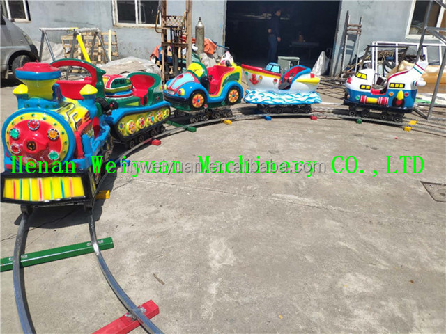 Kiddie Amusement Park Rides Amusement Rail Train Rides for Kids CE Certificate Outdoor and Indoor Kids Amusements Electric Rides