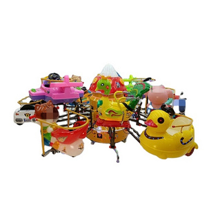 Amusement Park Rides Manege Attraction Mini Kids Swing Carousel Merry Go Round For Sale