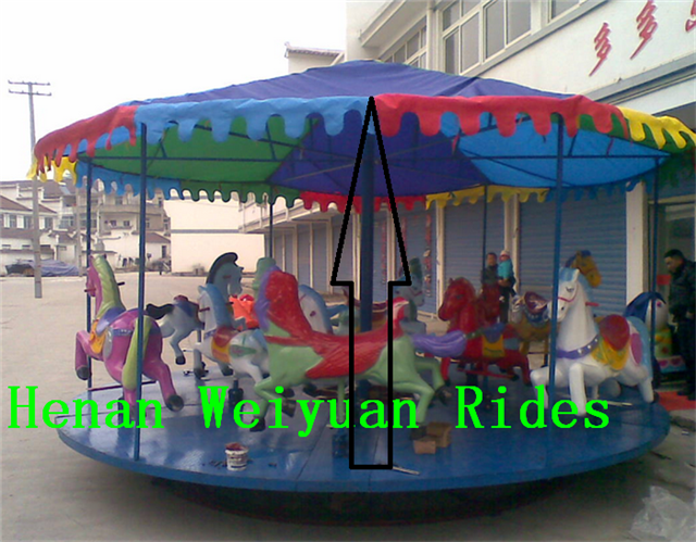 electric fiberglass carousel horses for sale amusement cheap  kids carousel for sale