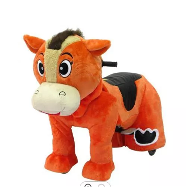 Battery Operated Machine Electronic Zoo Walking Rider Animals Plush Rides Bear Ride on Toy 1 Persons/car for Mall Customized