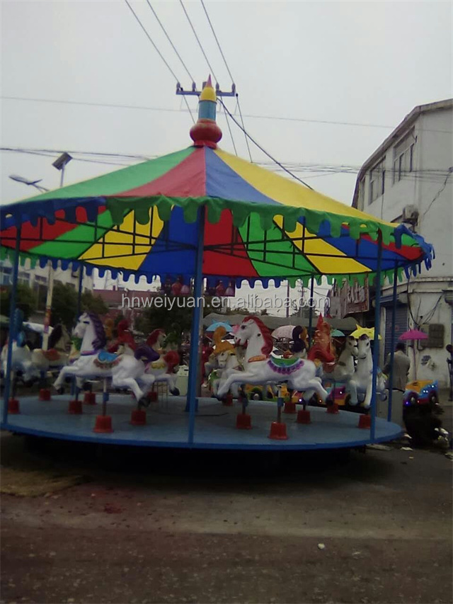 electric fiberglass carousel horses for sale amusement cheap  kids carousel for sale