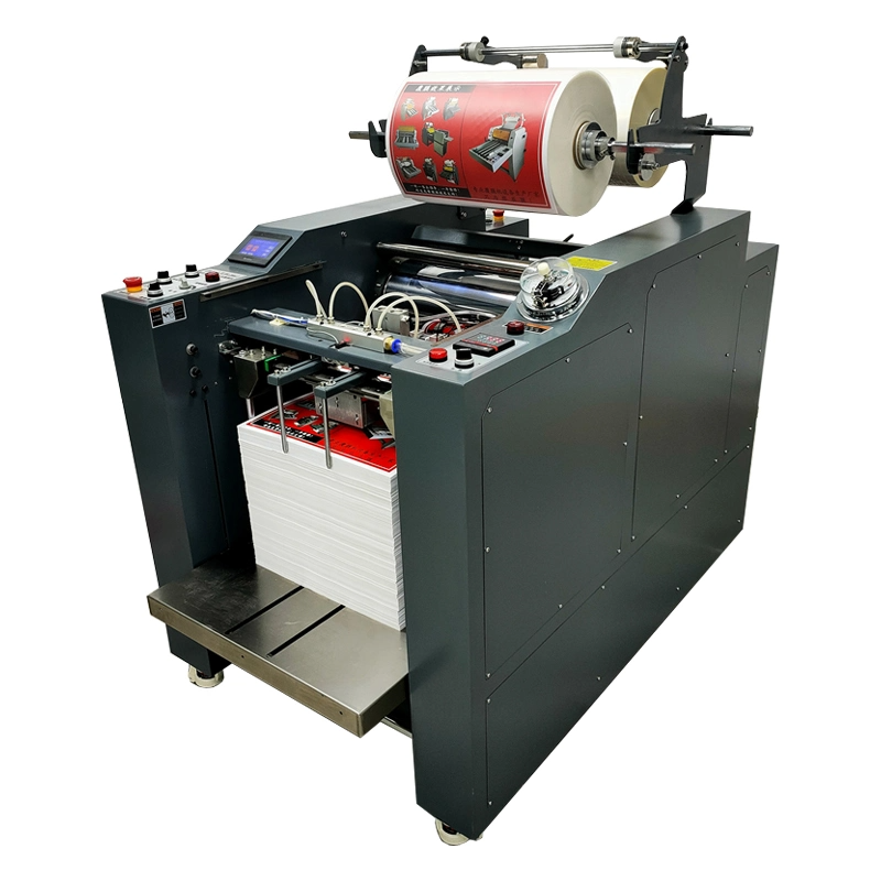 Automatic Foil Plastic Flatbed Printer Cutting Coating Gluing Thermal Film Laminating Machine