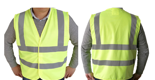 Security Roadway workers Yellow Mesh America EN20471 Class 3 High Visibility Fluorescent Green Reflective Safety Vest