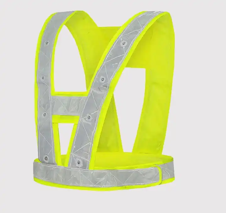 Flashing Vest Motorcycle Riding Safety Reflective Vest with LED light