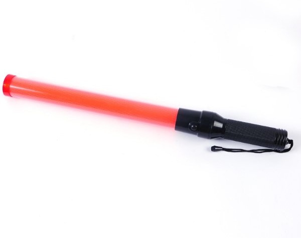 rechargeable battery red blue green yellow LED traffic baton wand for traffic guard