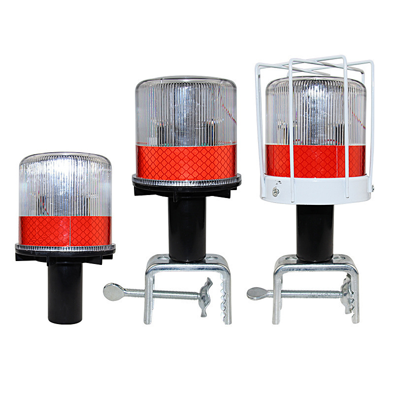 High brightness road safety warning flashing led traffic cone light solar blinker warning lights