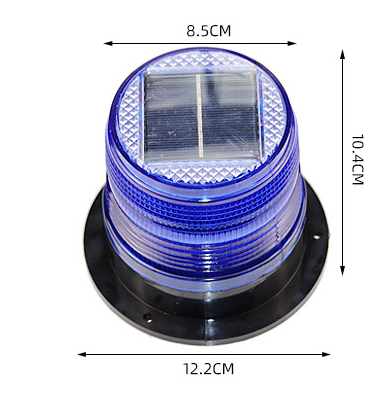 Solar Traffic Flashing Warning Light Strobe Beacon Lamp red yellow green blue Magnet Base Traffic Warning Light