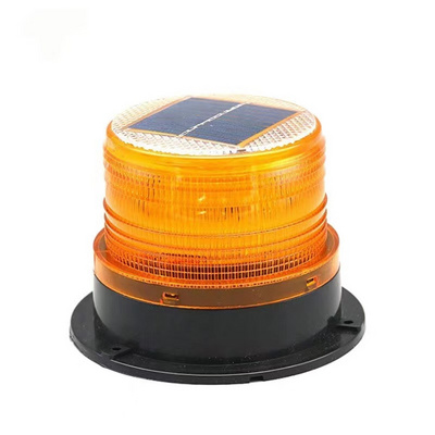 Solar power warning beacon led flashing magnetic strobe lights