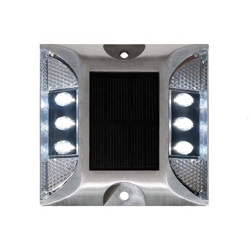 Solar Led Flash Warning Light Aluminum LED Solar Road Stud