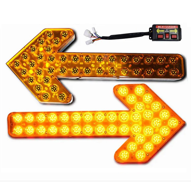 12V 24V power supply Led Flashing Truck Directional Turn Signal Arrow warning Light