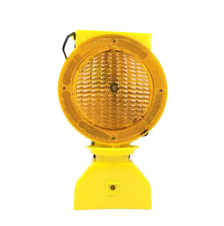 CE traffic lamp yellow LED barricade flasher light traffic cone solar barricade light