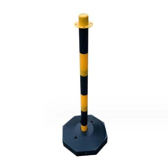 PE Street Stanchion Warning Pole Parking Lot Warning Post Plastic Water Filled Barrier