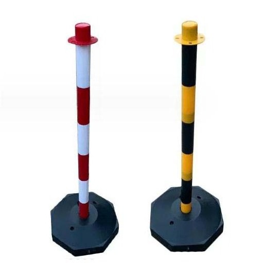 PE Street Stanchion Warning Pole Parking Lot Warning Post Plastic Water Filled Barrier