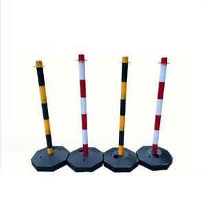 PE Street Stanchion Warning Pole Parking Lot Warning Post Plastic Water Filled Barrier