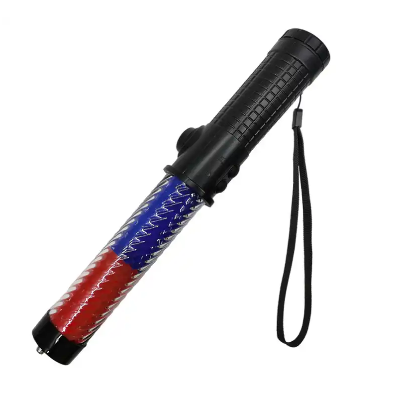 Multi-color traffic baton rechargeable multi-functional fire emergency evacuation warning light flash stick