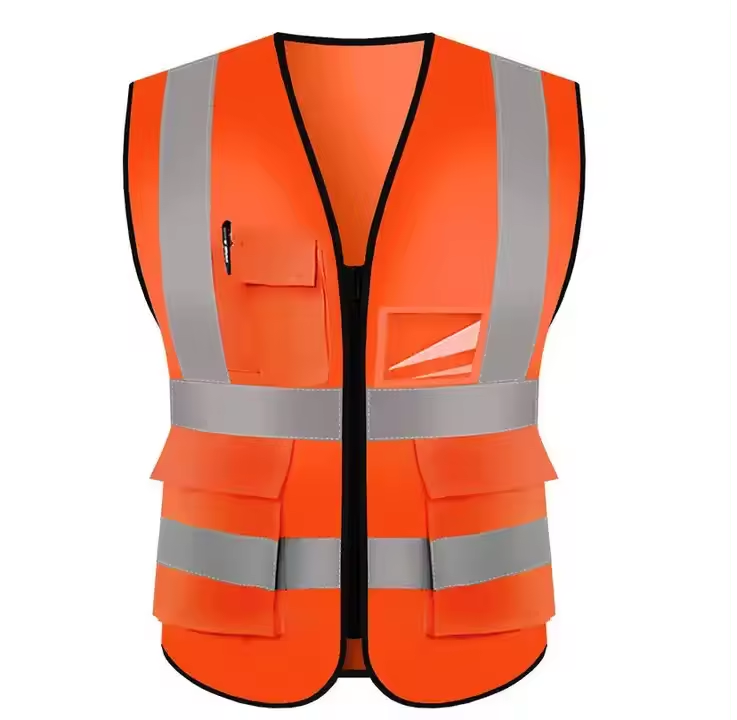 Yellow Fluorescent Blue Yellow Pink Reflective Safety Vests