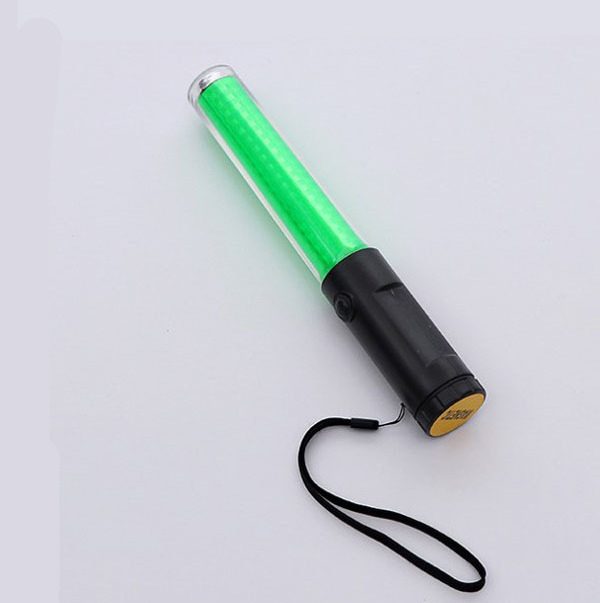 Multi function torch light wand 26cm Red Flashing led traffic baton