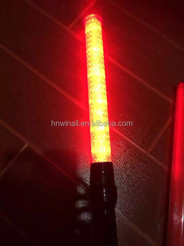 Rechargeable LED wand traffic rod flashing batons