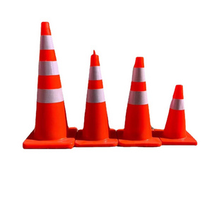 Durable PVC reflective elastic road cone 12 18 28 36 inch road safety cone Safety collision traffic cone