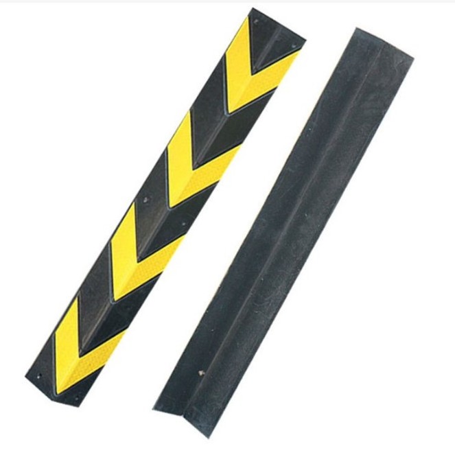 parking garage safety use Rubber Column corner guard protector, parking lot garage safety angle reflective wall protector guard