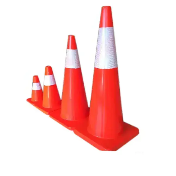 Durable PVC reflective elastic road cone 12 18 28 36 inch road safety cone Safety collision traffic cone