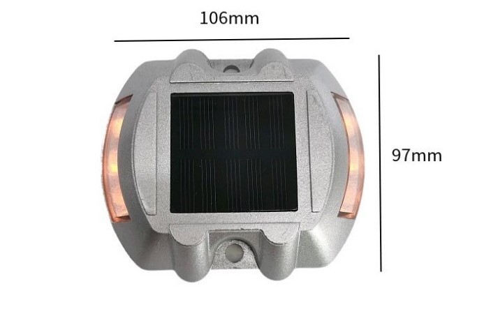 Colorful aluminum material led marker stud solar powered LED steady flash road stud