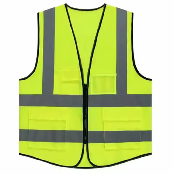 Yellow Fluorescent Blue Yellow Pink Reflective Safety Vests