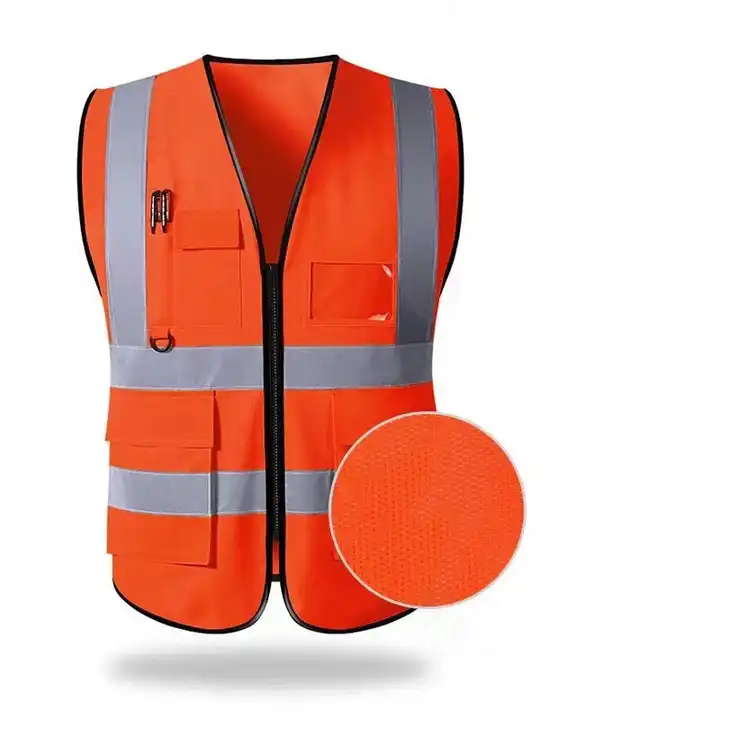 Reflective warning vest at night Durable reflective safety vest  sanitation reflective clothing