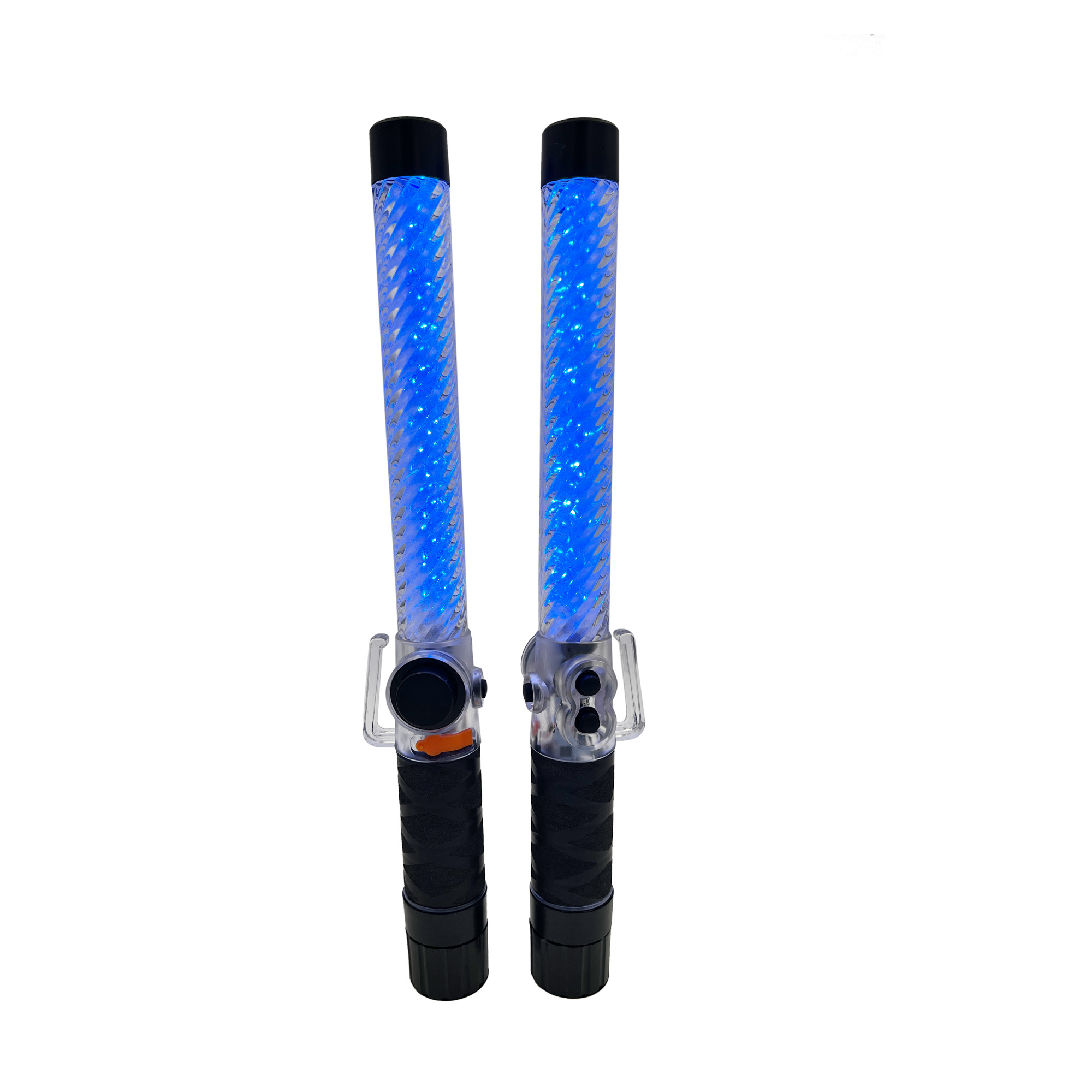 Magnetic Rechargeable Battery Siren Red Blue Flashing Light LED Traffic Baton