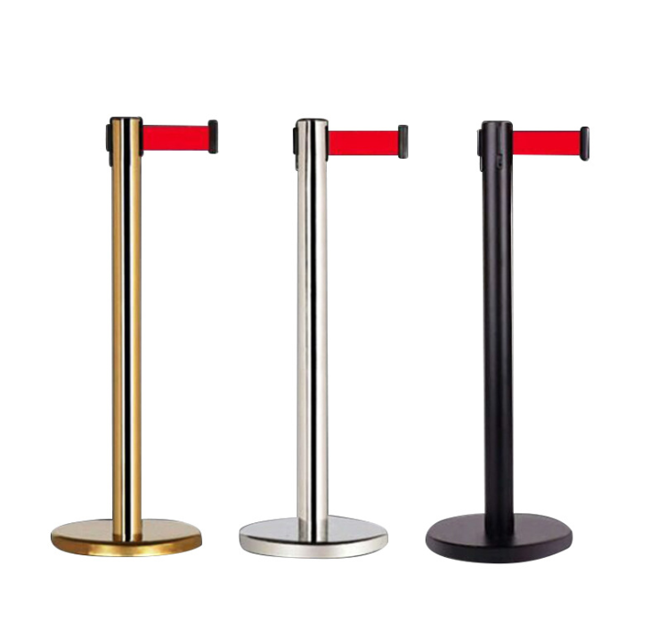 Stainless Steel Railing Stand Temporary Queue Guidance Stanchion Post