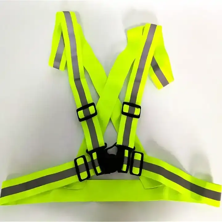 traffic use road warning straps vest elastic adjustable safety reflective clothes