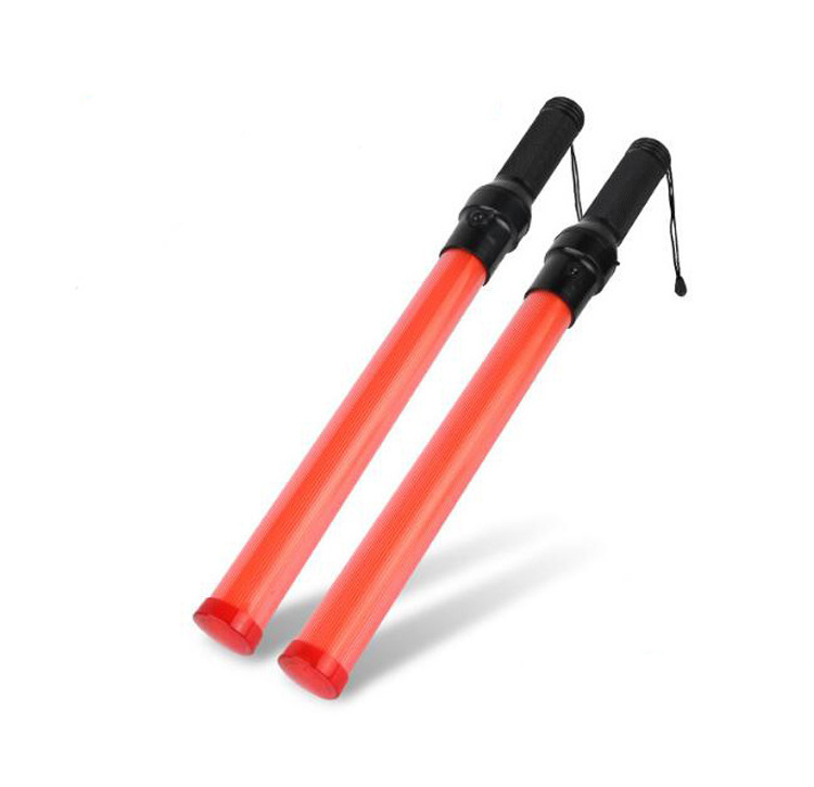 54cm led rechargeable flashing wand stick light traffic baton