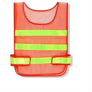 High visibility reflective safety mesh vest mesh red safety vest