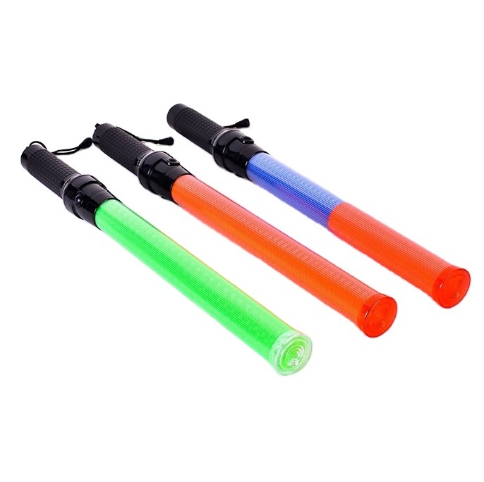 Multi-function outdoor traffic control roadway safety road warning rechargeable baton wand