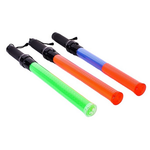 Multi-function outdoor traffic control roadway safety road warning rechargeable baton wand