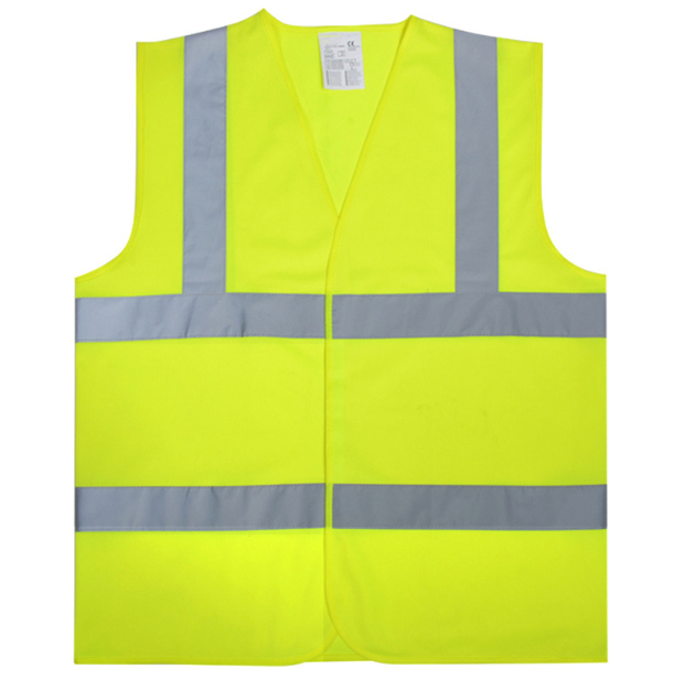 Security Roadway workers Yellow Mesh America EN20471 Class 3 High Visibility Fluorescent Green Reflective Safety Vest