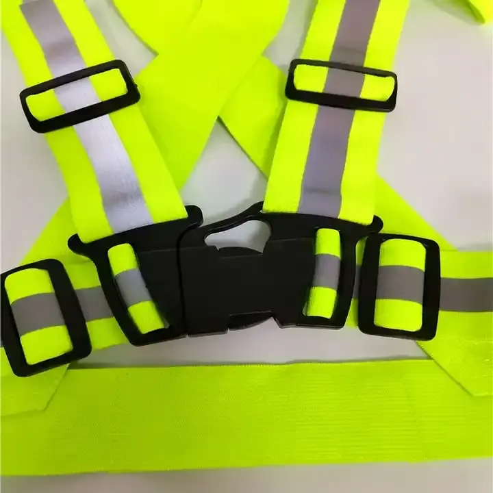 traffic use road warning straps vest elastic adjustable safety reflective clothes