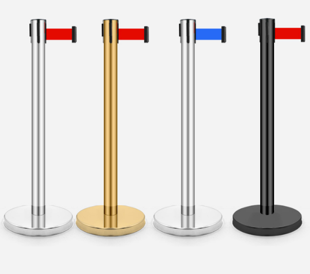 Stainless Steel Railing Stand Temporary Queue Guidance Stanchion Post ...