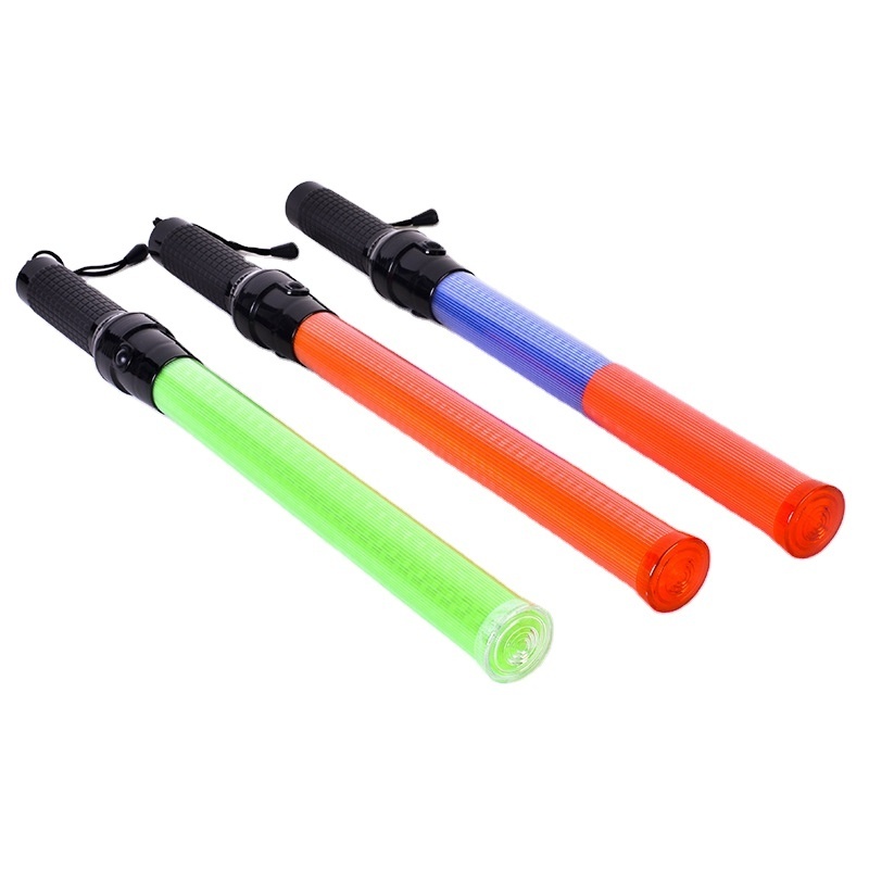 54cm LED traffic baton light signal baton red blue green LED light traffic wand stick