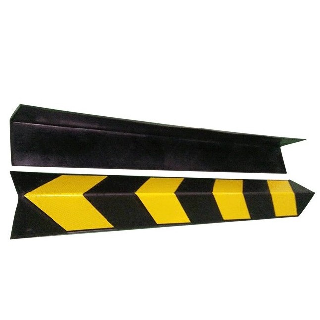 parking garage safety use Rubber Column corner guard protector, parking lot garage safety angle reflective wall protector guard