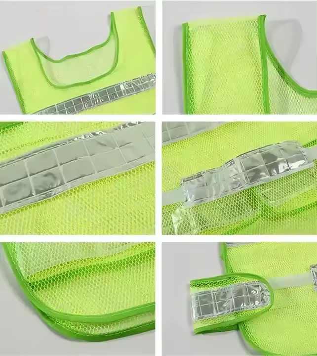 High visibility reflective safety mesh vest mesh red safety vest