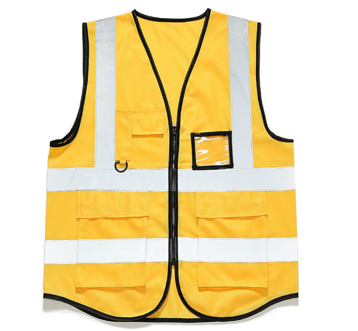 Yellow Safety Reflective Vest Custom High Visibility Safety Jacket vest