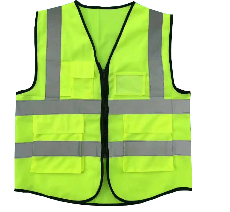 Yellow Safety Reflective Vest Custom High Visibility Safety Jacket vest