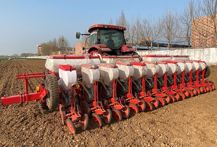 china factory supply farm tractor trailed wheat seeder no tillage seed drill wheat planter 3 rows maize planter machine