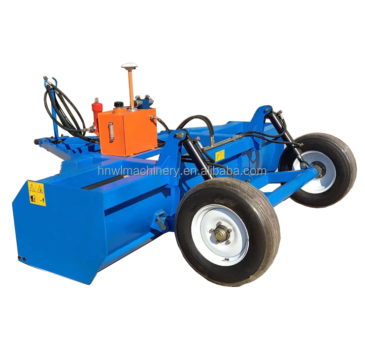 Laser grader for farmland soil tractor traction leveling machine gps land leveler