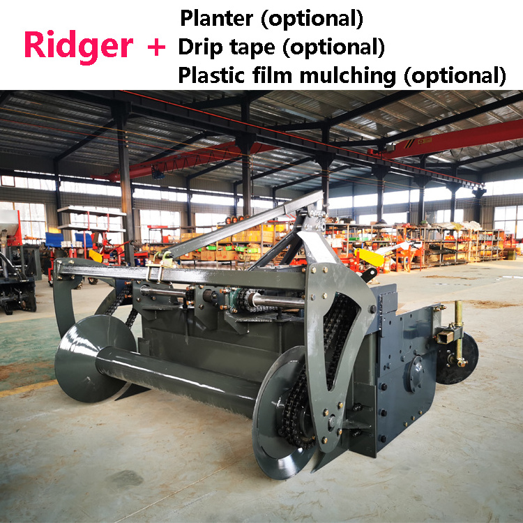 Agriculture  one  two three rows  ridger soil bed former machine for tractor mounted plastic mulch layer machine