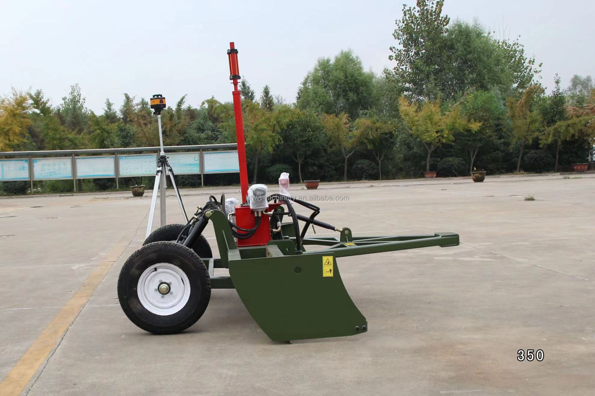 Double control China laser system 3.5m grader scraper agricultural leveling machine laser land leveler with CE certification