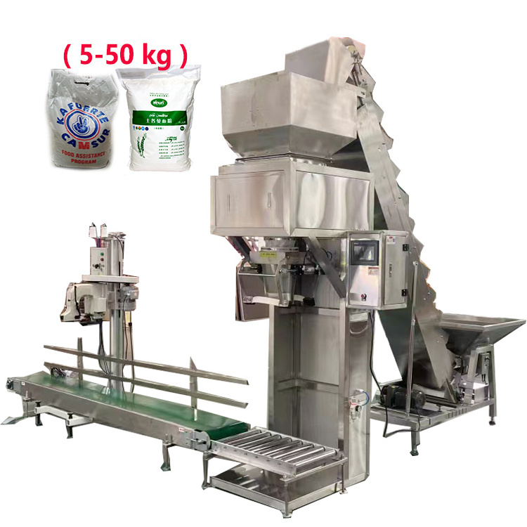 25 Kg 50 Kg Intelligent Big Bag Rice Flour Milk Powder Filling Sealing Stitching Packing Machine