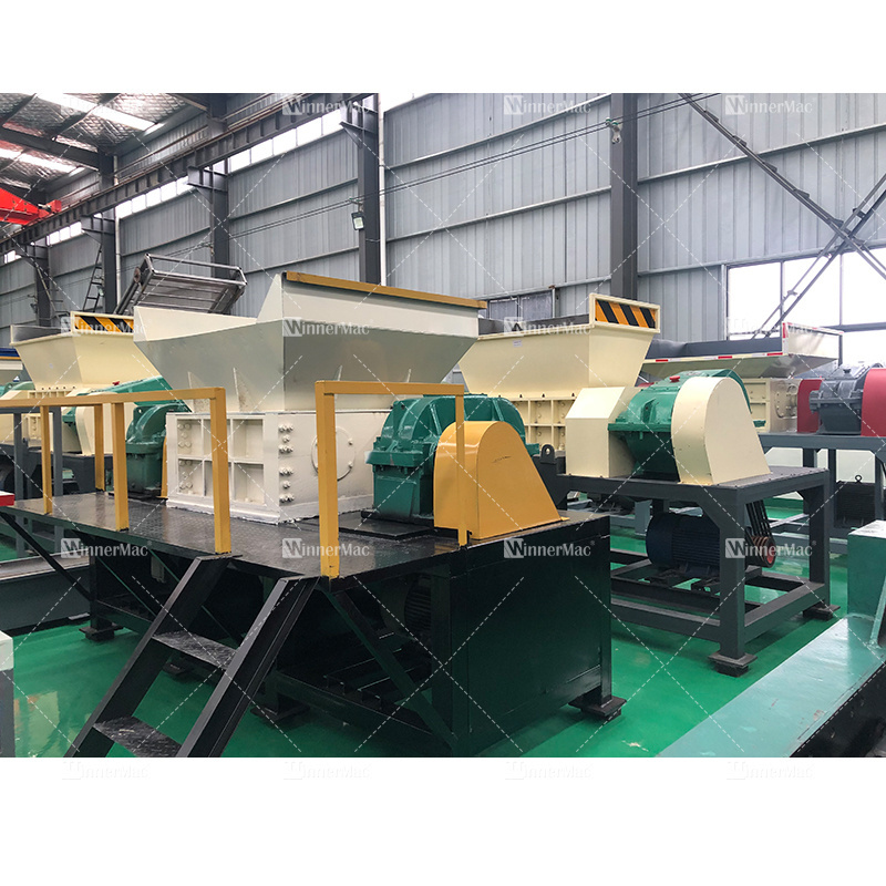 Double shaft paper crushing shredder machine for big waste cardboard and carton box