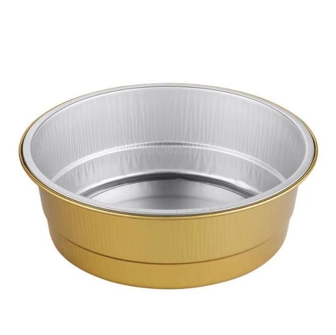 Round Aluminum Foil Pie Pans Round Aluminium Tray With Cover Disposable Container